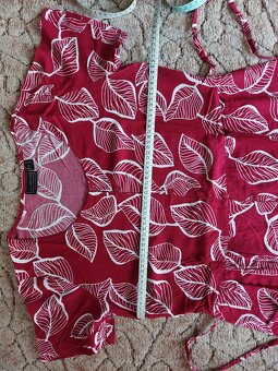 Letné bordové šaty - 5