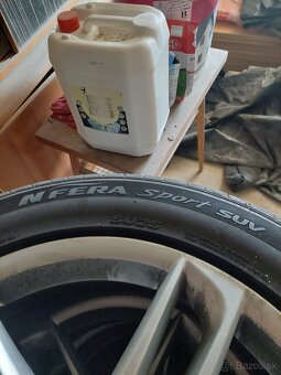 Original audi disky s letnymi pneu R19 - 5