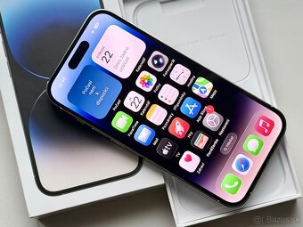 iPhone 14 Pro Max Silver BATERIE 100% TOP - 5