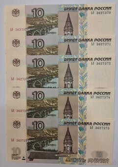 Mince bankovky Rusko UNC - 5
