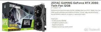 Predam nový-Herný PC/ ZOTAC RTX 2060 12GB/Ryzen 5 3600 - 5