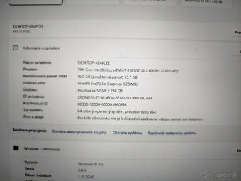 notebook Dell XPS - Core i7-1165G7, 16GB RAM, ... - 5