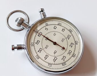 Sovietske vojenske masivne stopky chronometer v krabici - 5