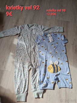 Jahodové pyžamo lindex veľ 62 - 5