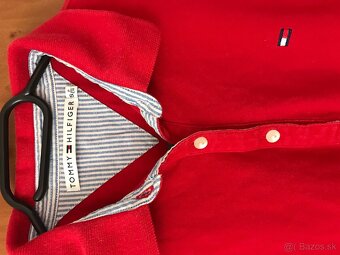 TOMMY HILFIGER originál Red damske tricko S/M - 5