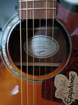 Nová ektroakustická gitara Epiphone J-200 EC Studio Parlor - 5