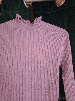 Fialové dlhé šaty, S - 5