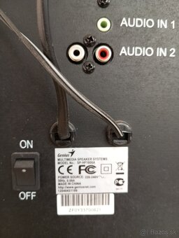 Predám reproduktory GENIUS SP-HF1800A2 čierne drevo 50W - 5