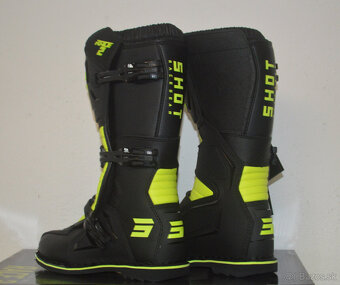SHOT čižmy enduro atv mx žlto fluo čierne - 5