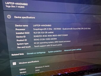 Dotykove LENOVO Yoga Slim 7 model 2024 14Q8X9 OLED so 16gb r - 5