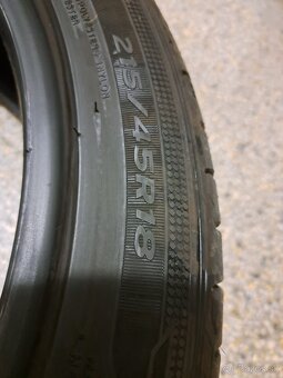 Predám letné pneumatiky Hankook 215/45 R18 89V - 5