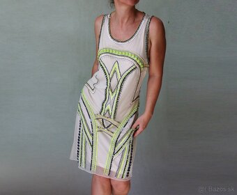 Nové smotanové šaty s korálikmi Miss Selfridge veľ.44 - 5