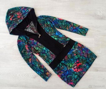 Šaty/tunika s kapucňou v.M - 5