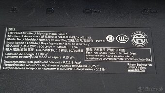 22" monitor Dell P2213t - 5