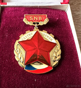 ZNB SNB čestný odznak ČSSR v krabičce - 5
