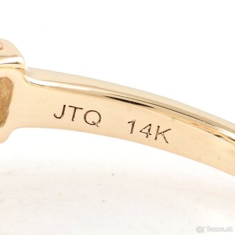 Prsteň zo 14ct žltého zlata s 2,64ct Turmalínom a Zafírmi - 5