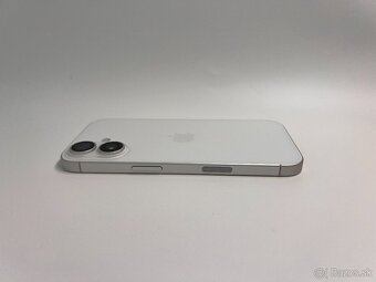 IPHONE 16 WHITE 128GB ZÁRUKA - STAV AKO NOVÝ - 5