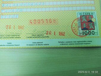 Knižky kupónovej privatizácie - 5