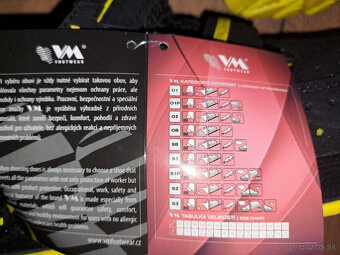 Nová pracovná bezpečnostná obuv VM, 42 veľkosť, S1P ESD SRC - 5