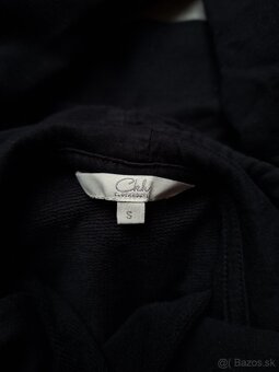 Čierna crop-top mikina s kapucňou, Clockhouse, S - 5