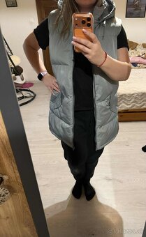 brave soul siva damska stylova zimna predlzena vesta - 5