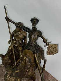 Bronzové súsošie Don Quijotte de la Mancha ,Sancho Pansa - 5