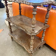 etazerovy stolik, drevo, bazar, v 78 cm, s 65 cm, h 35 cm - 5