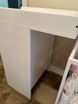 Prebalovací pult s policovým dielom a podložkou IKEA - 5
