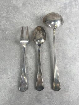 Strieborný príbor pre 6os. v štýle Art deco - 5