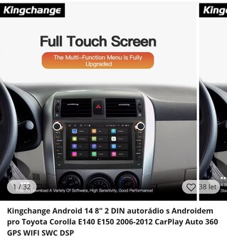 2din kingchange android 14 toyota corola b15 - 5