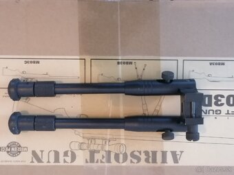 Airsoft sniper MB03D + puškohľad a dvojnožka, olivová - 5