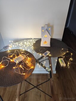 Domček svietnik a LED reťaze - 5