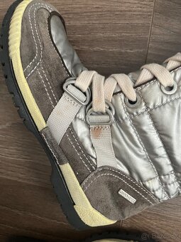 Tammaris damske vysoke zateplene cizmy snehule 39 strieborne - 5