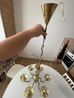 opravený kryštálový luster - 5