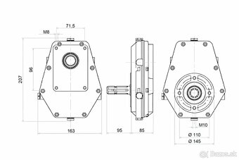 Multiplikátor 1:3,8 s hydraulickým čerpadlom - 5