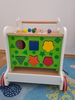 Drevene choditko pre deti Small Foot Medved - 5