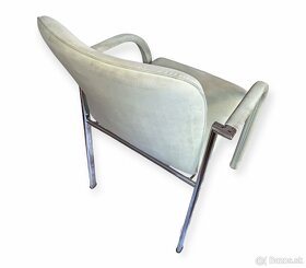 LEOLUX set designových židlí - chromovaná ocel, alcantara - 5