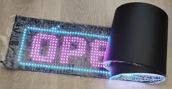 Farebná svetelná LED reklama pútač pás ohýbateľný flexibilný - 5