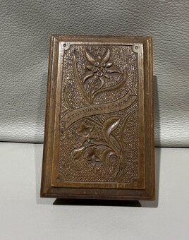 drevená krabička na vreckové hodinky - 5