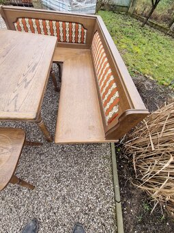 Rohová lavica, jedálenský set - 5