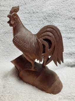Kohútik vyrezávaný z dreva - 5