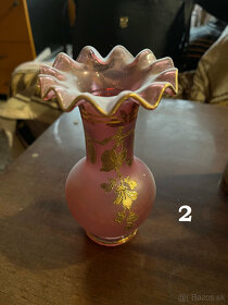 Starožité vázy_kristal a sklo TOP (viac druhov) - Predaj - 5