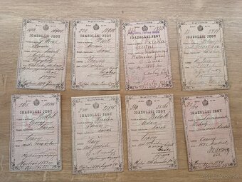 identifikačná karta (občiansky preukaz) 1870-1889 slovenské - 5