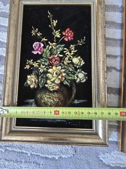 3x obraz maľba na zamate - 5