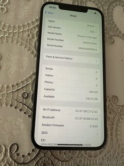 Predám iPhone 12 Pro Max – 256 GB, Graphite - 5