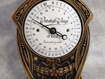 Velmi pěkné jednomiskové litinové 10kg váhy Deutsches Reich - 5