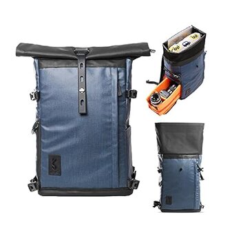 K&F Concept Camera Backpack Rolltop 20L Photo Backpack - 5