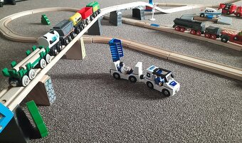 dreveny vlacik, drevena zeleznica, detska zeleznicka - 5