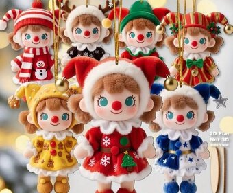 NÁDHERNÉ OZDOBY NA STROMČEK.. Ručná výroba - 5