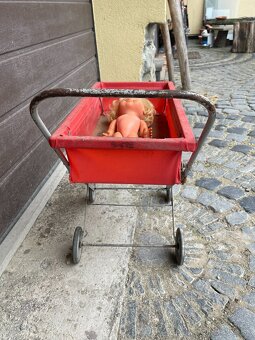 Detský retro kočík pre bábiky - 5